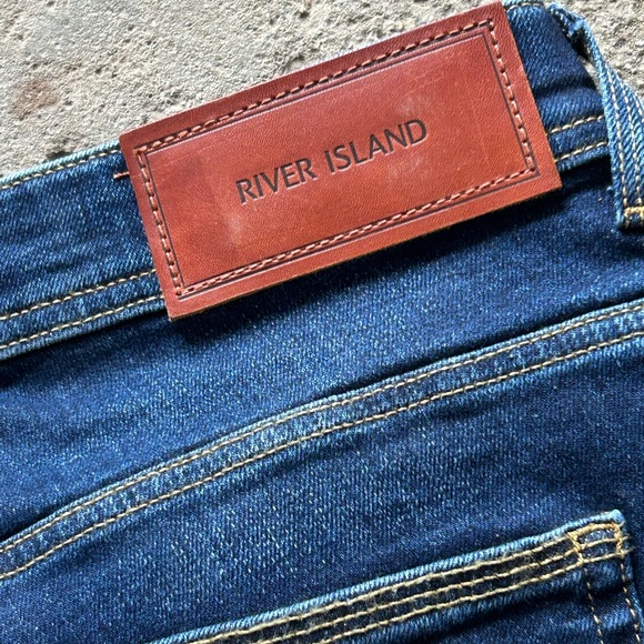 River Island Dark Blue Skinny Jeans - Picture 5 of 6